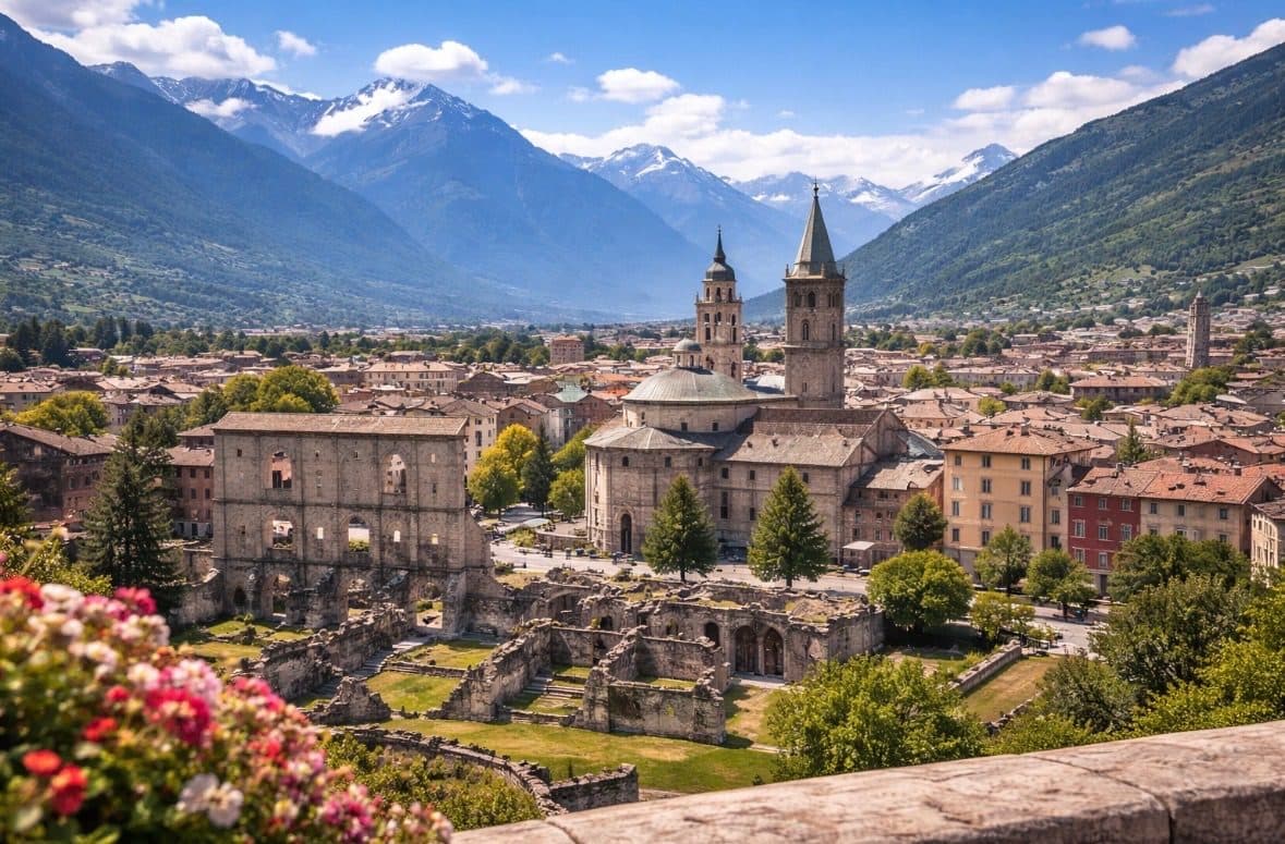 Veduta di Aosta